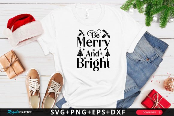 Be Merry and Bright SVG Design