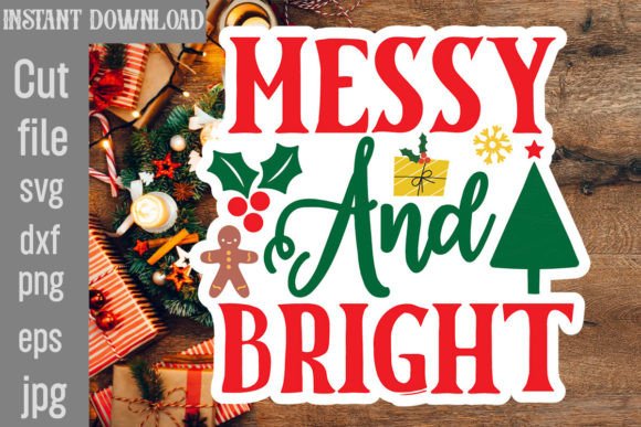 Messy and Bright SVG Cut File